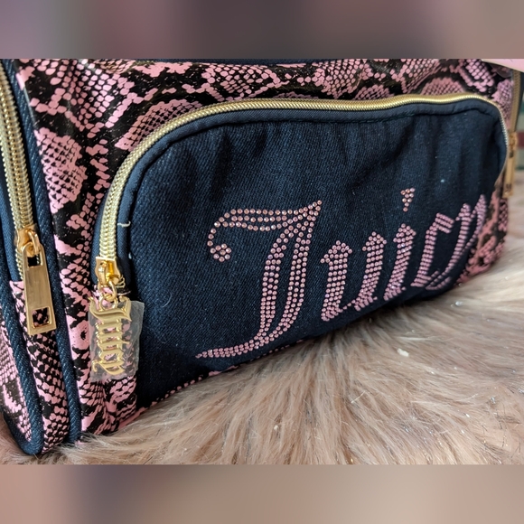 Juicy Couture Black and Pink Cosmetic Bag - Picture 3 of 8